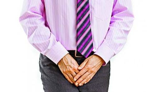 Prostatitis ass begleet vu Schmerz am Leistberäich